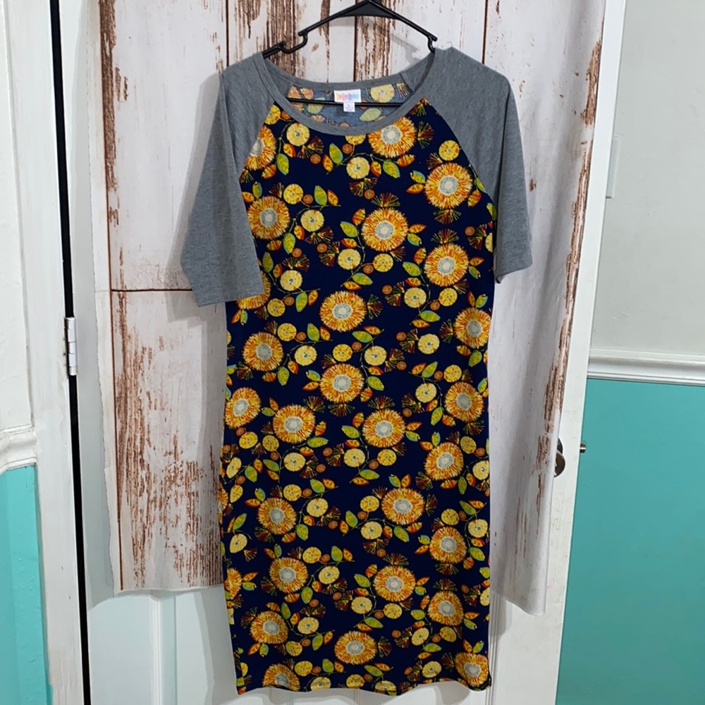 Lularoe Julia Dress size L. EUC.